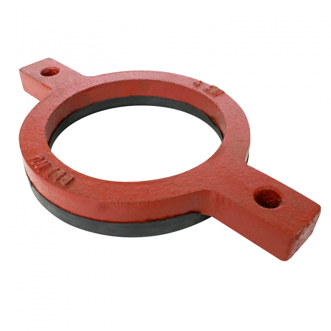 Кольцо опорное чугун SML Ду 125 с гальванизированной резиной, DN 125